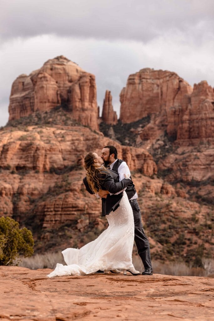 Sedona Arizona Secret Slick Rock Adventure Wedding Elopement